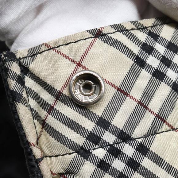 BURBERRY Nova Check Blue Label Hand Bag Nylon Black Beige Auth hk1390 - Picture 10 of 16